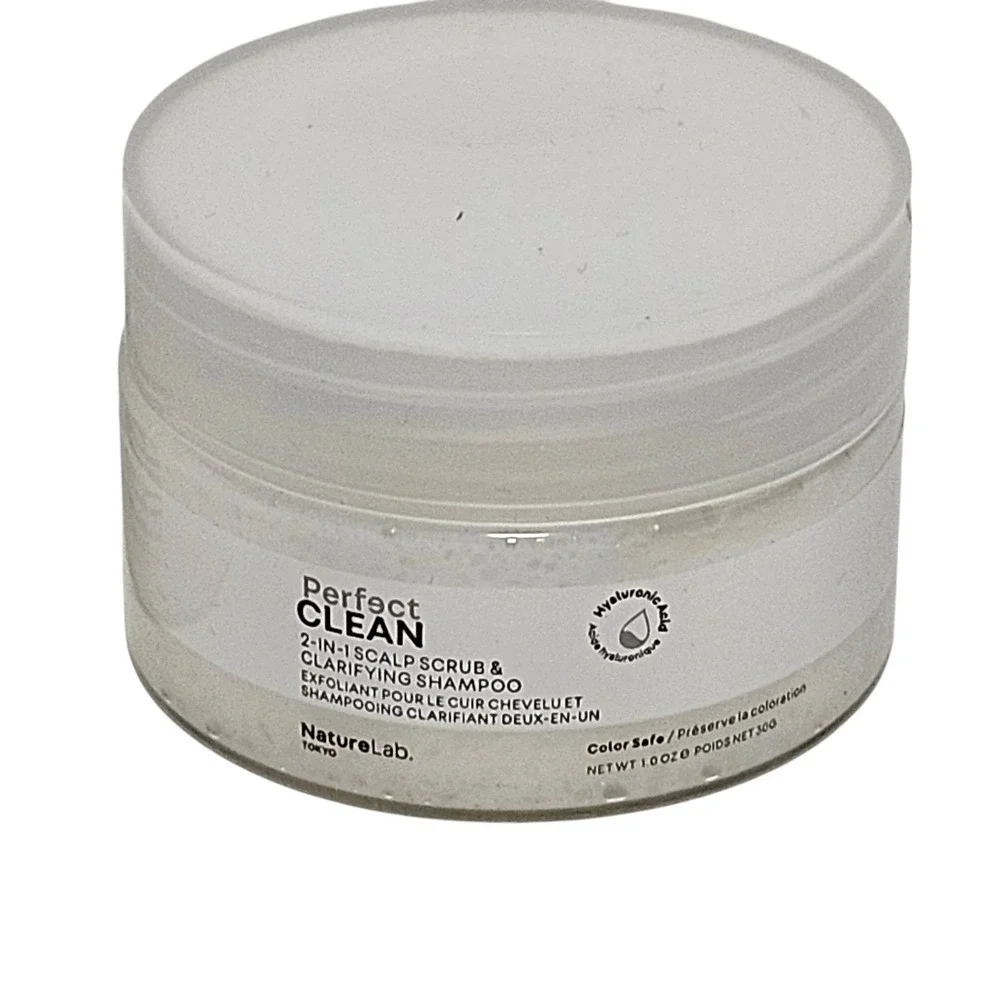 2 x Nature Lab Tokyo Perfect Clean 2 in 1 Scalp Scrub Clarifying Shampoo 1 oz.